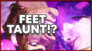 Street Fighter 6 - JURI has a FOOT TAUNT!? - All Juri Taunts