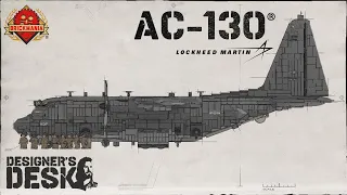 AC-130® (SPOOKY II) - Close Air Support Gunship - Custom Lego - At The Designer’s Desk