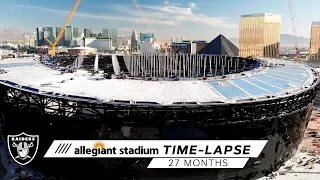 Allegiant Stadium Construction Time Lapse (27 Months of Work) | Las Vegas Raiders