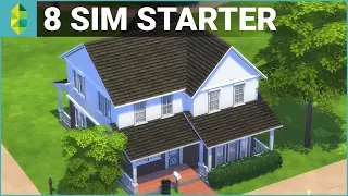 8 SIM BASE GAME STARTER | The Sims 4 House Building