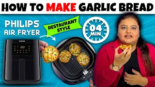 How to Make Garlic Bread in 4 Minutes | Philips  Airfryer | Electronicsbyraverz