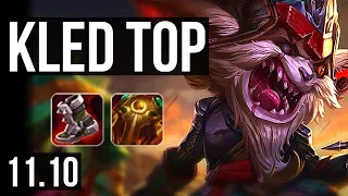 KLED vs URGOT (TOP) | Rank 2 Kled, 1/0/11, 300+ games | TR Challenger | v11.10