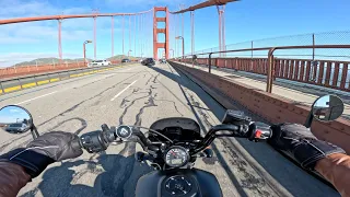 Golden Gate crossing | Indian Scout | Pure sound POV