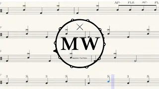 🥁 HOW TO PLAY - WAKE ME UP  AVICHII DRUMS SIMPLE DRUM SCORE TRANSCRIPTION DRUMS SHEET MUSIC  🥁