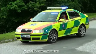 Czech Skoda Octavia EMS car with lights & sirens [CZ | 25.5.2019]