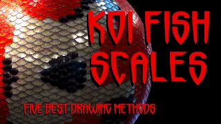 Draw perfect Koi fish Scales! Ultimate drawing hack!