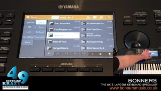 Yamaha PSR-SX900 Keyboard - Dance Styles Part 1/2