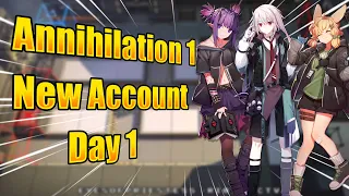 I Tried To Beat Annihilation 1 With a New Account In One Day - Arknights