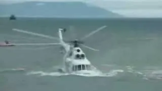 Helicopter Crashes in Water