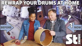 How to rewrap a drumkit at home