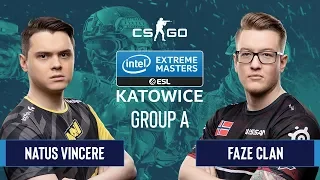 CS:GO - Natus Vincere vs. FaZe Clan [Dust2] Map 2 - Group A - IEM Katowice 2020