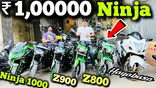 Cheapest l used superbike market from Karol Bagh Saraswati motors for sale Hayabusa ninja z800 z900?