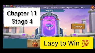 Vergeway Chapter 11 Stage 4 | Lords Mobile | MG TRAP