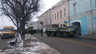 Украинские военные в Твери (съемка фильма "Музыкант")