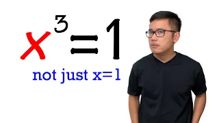 all solutions to x^3=1