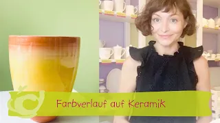 Wie du Farbverlauf auf Keramik zauberst.