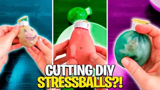 Cutting DIY Stressballs?! 😮 Mrs. Bench