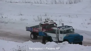 Автокросс Русская зима 2024  2-полуфинал  зил 130