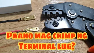 Paano mag crimp ng terminal lugs?