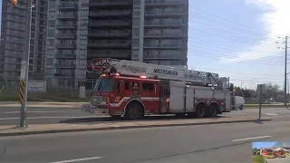 |4K| Mississauga Fire Aerial 150 Responding