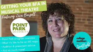 Getting Your BFA in Musical Theatre at Point Park • Interview with Zeva Barzell