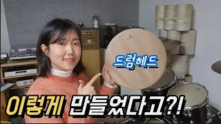 섬유로 만든 드럼피가 있다!?/섬유가죽드럼헤드/소노다인