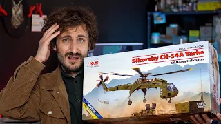 "Sikorsky CH-54" Largest ICM Helicopter Model 1:35