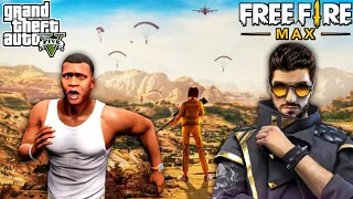 GTA 5 : FRANKLIN travels from GTA 5 to FREE FIRE MAX to save the WORLD