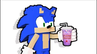 Sonic Tries Grimace Shake (Minecraft Animation)