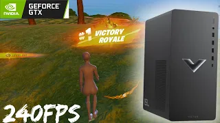 HP VICTUS 15L GAMING DESKTOP PC (  FORTNITE Gameplay FPS TEST) AMD RYZEN 7 GRAPHICS (240 FPS CAP)