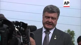 Poroshenko on ceasefire agreement; hostage handover deal