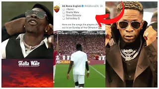 Shatta Wale On God Song Was Played At The As Roma Stadium Filled With Thousands Of People