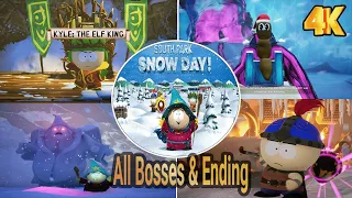 ALL BOSS & CUTSENES BOSSES & Ending - SOUTH PARK: SNOW DAY  【FULL GAME】4K