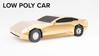 Low Poly Car in Blender Easy 3D Model for Beginners Tutorial