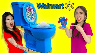 LILY BUILDS HER OWN WALMART’S AT HOME TO MAKE THE WORLD’S MOST GIANT CANDY AND SNACK BY SWEEDEE