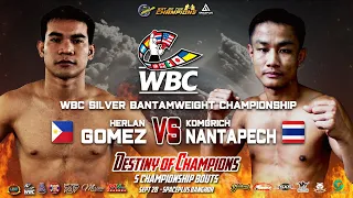 Herlan Gomez VS Komgrich Nantapech | WBC Asia Silver Bantamweight Championship | Sept 28, 2023