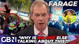 Nigel Farage SHOCKED by Eid RIOTS in West London as youths throw RUBBISH and bottles at police