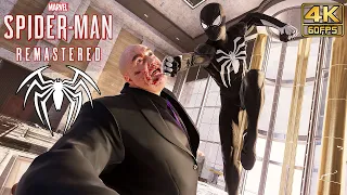 Spider-Man vs Kingpin - Symbiote Black Suit | Spider-Man Remastered (PC Mod) @ 4K 60ᶠᵖˢ ✔