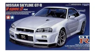 Unboxing: Tamiya Nissan Skyline R34 GT-R V Spec II