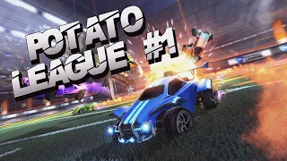 4 NOOBS EXPERIENCE ROCKET LEAGUE! | Potato league #1