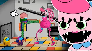 어몽어스 | Among Us VS Poppy Playtime Chapter 3 with Mommy Long Legs Monster | Among Us Animation