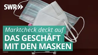 Marktcheck deckt auf: Das große Geschäft mit Masken | Marktcheck SWR