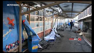 Подростки пытались украсть сапоги на сгоревшем Некрасовском рынке