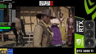 Red Dead Redemption 2 Ultra Settings 4K DLSS | RTX 3090 Ti | i9 12900K 5.3GHz