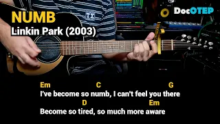 Numb - Linkin Park (2003) Easy Guitar Chords Tutorial with Lyrics