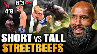 5 Times Short Guys Punished Taller Opponents! | STREET BEEF REACTION!