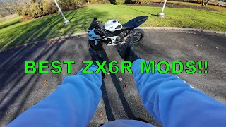 MUST HAVE MODS FOR 2013 ZX6R!!!