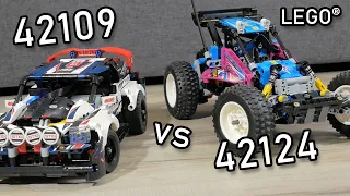 LEGO Top Gear Rally Car vs LEGO Off-Road Buggy | LEGO 42109 vs 42124 | LEGO 42124 vs 42109 | Control