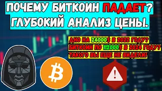 🚨 Почему Биткоин падает? Глубокий анализ цены Bitcoin. Биткойн Дно 24000$ и Пик BTC 112000$ ? ВАЖНО