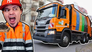 Moja NOWA PRACA jako ŚMIECIARZ! *MPO Warszawa* 🚚🗑️ Symulator Śmieciarza